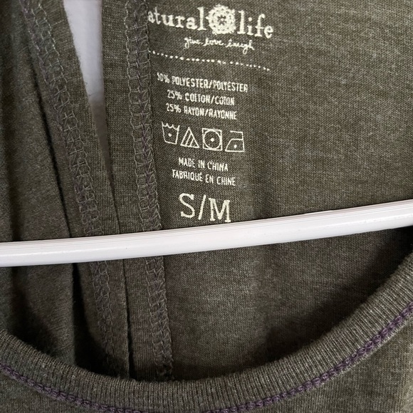 Natural Life Peace Green Romper Jumpsuit S/M Jumpsuit Hippie Boho - Picture 2 of 4